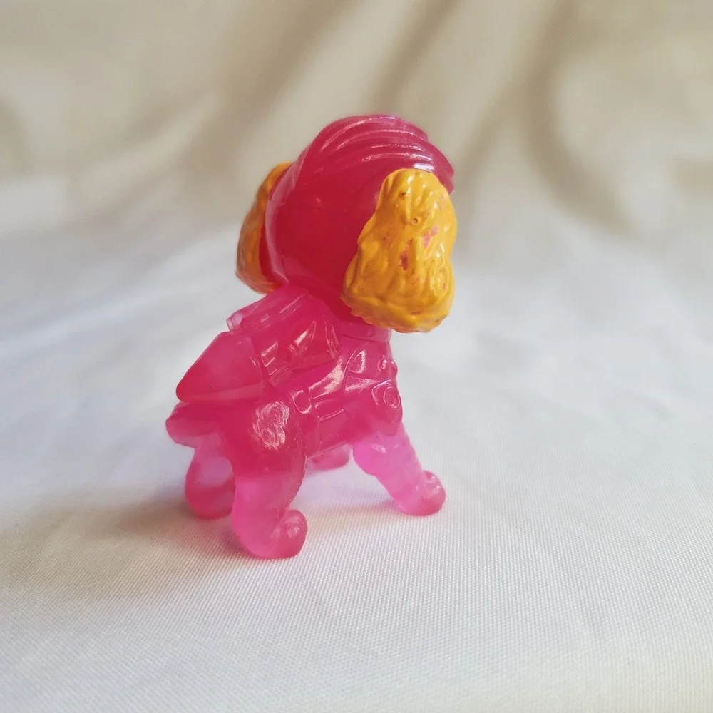 Paw Patrol the Movie SKYE neon pink dog mini figure cake topper